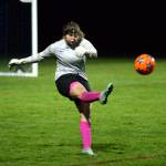 DAILY WORLD FILE PHOTO 1A Evergreen First Team All-League goalkeeper Elma senior Emmie Spencer.