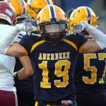 DAILY WORLD FILE PHOTO Aberdeen senior running back/safety Aidan Watkins was named to the 2A Evergreen All-Conference First Team as a running back and a defensive back for the 2023 season.