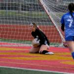 RYAN SPARKS | THE DAILY WORLD Montesano senior goal keeper Riley Timmons makes a save in the second half of the Bulldogs 3-1 win over La Center in the 1A State third/fourth-place game on Saturday in Tacoma.