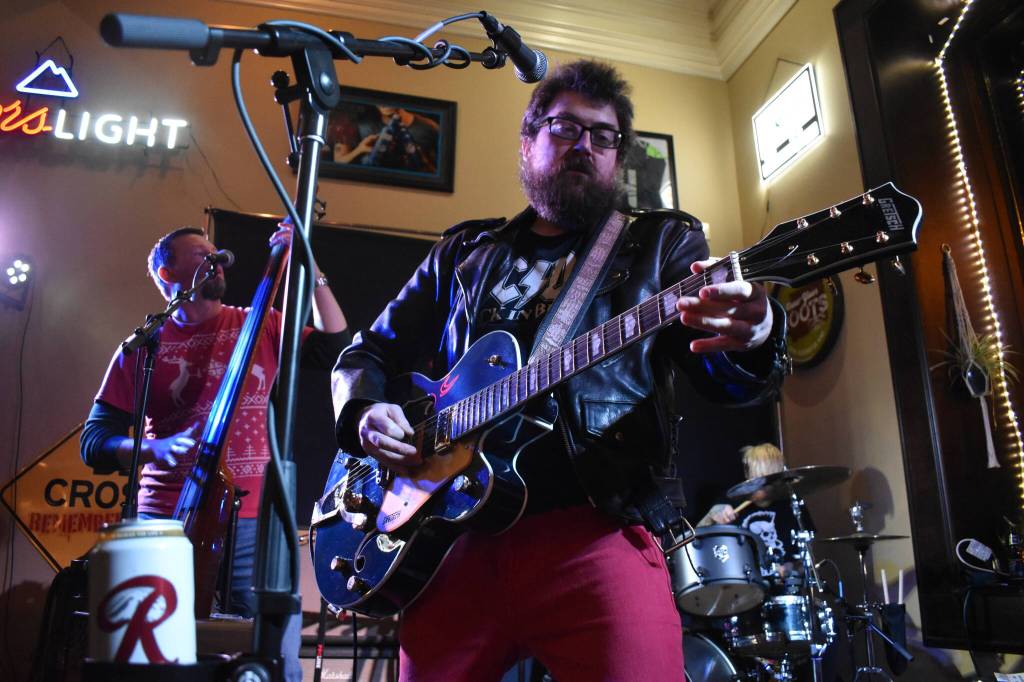 Matthew N. Wells / The Daily World
The Bad and Ugly plays at the Matthew Wells appreciation show at Messy Jessys Bar and Grill on Dec. 15.