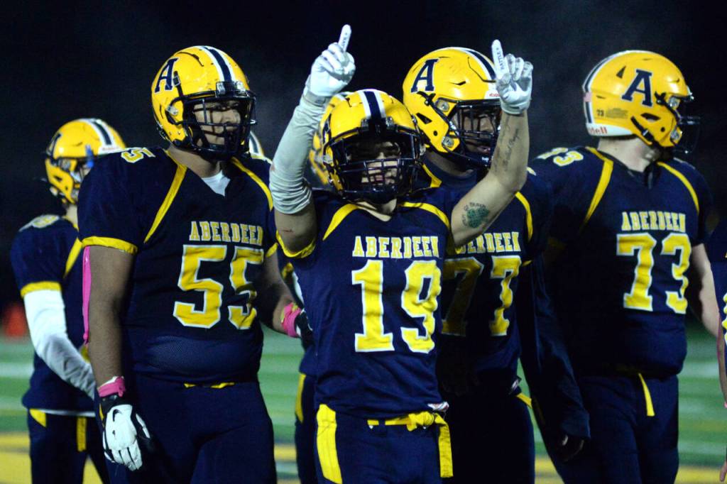 DAILY WORLD FILE PHOTO 
The Aberdeen Bobcats football team won six games for the first time in over two decades after going 6-4 and placing third in the 2A Evergreen Conference in 2023.