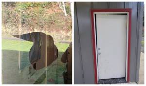 Courtesy photo / HPD
A pair of youths were detained following a vandalism incident on Hoquiam school grounds over the holidays.