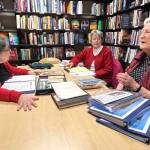 Matthew N. Wells / The Daily World
Joni Hildreth, Merry Jo Zimmer and Mary Lou Gregory talk about what makes the Monday Study Club so special. The club recently celebrated its 107th year.