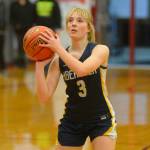 DAILY WORLD FILE PHOTO Aberdeen senior Zoe Troeh, seen here in a file photo, played a key role in the Bobcats 38-32 win over Tumwater on Friday in Tumwater. The win was the first for the Cats over the T-Birds since 2014.