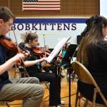 Clayton Franke / The Daily World
Members of the Miller Jr. High School orchestra perform a cover of Nirvanas Come As You Are as part of the schools 100th anniversary celebration on Sunday, Jan. 28.