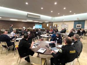 Matthew N. Wells / The Daily World
About 30 people from many different facets around the city showed up to the city of Aberdeens first stakeholder outreach group meeting in order to learn more about the North Aberdeen Bridge Project. The meeting, which Debra Seeman, project manager for David Evans and Associates, Inc. led, went over many of the realities and uncertainties regarding the bridge that the late Kurt Cobain made famous. Some of the residents in attendance left feeling better about the process, which will continue to evolve, than they did going in.