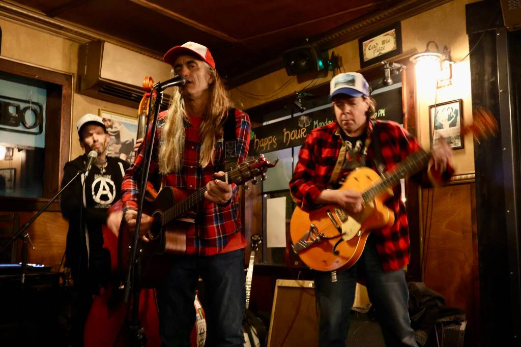 Michael S. Lockett / The Daily World
The Shivering Denizens performs at the ABC3 Festival in Hoquiam on Friday.