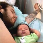 Armando Reyes, left, seen asleep with his eldest daughter Nevaeh before his life was taken from him. Reyes was killed Feb. 28, 2022 when he confronted Michael Anthony Trujillo about Trujillo stealing Reyes iPhone 11. Reyes family reached out to The Daily World because they want justice for their late family member. (Provided photo)