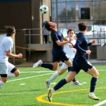 RYAN SPARKS | THE DAILY WORLD Aberdeen junior Marc Avila (8) heads the ball during a 2-0 loss to Capital on Saturday at Stewart Field in Aberdeen.