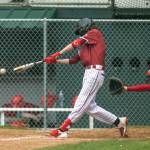 PHOTO BY FOREST WORGUM Hoquiams Zander Jump had three hits in a 4-3 win over Castle Rock on Wednesday in Hoquiam.