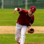 PHOTO BY FOREST WORGUM Hoquiams Riley Montoure throws a pitch during a 4-3 win over Castle Rock on Wednesday in Hoquiam.