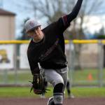 PHOTO BY FOREST WORGUM Montesano pitcher Caden Grubb picked up a victory over Hoquiam during a double header on Saturday in Shelton.