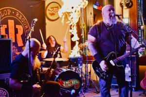 Matthew N. Wells / The Daily World
ANTIHERO, based in Tacoma, shared what was a double headline show with A Lien Nation at Messy Jessys Bar and Grill  212 S. I St., in Aberdeen. Dustin Adair opened for the two hard, fast, aggressive rock bands.
