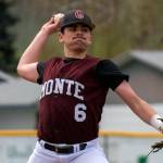 PHOTO BY FOREST WORGUM Montesano senior Jaxson Wilson picked up the victory in a 12-11 win over La Center on Friday in Naches.