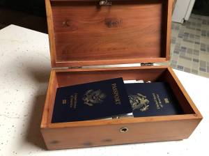 Karen's mini cedar chest. (Karen Barkstrom)