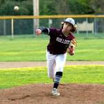 RYAN SPARKS | THE DAILY WORLD Montesano pitcher Skylar Bove allowed one hit over six innings to lead the Bulldogs to a 6-0 win over Hoquiam on Tuesday at Vessey Field in Montesano.