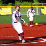 RYAN SPARKS | THE DAILY WORLD Montesano relief pitcher Grace Gooding pitched 2 2-3 innings of relief during a 7-1 loss to Auburn Riverside on Tuesday at Dick Tagman Field in Montesano.