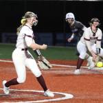 RYAN SPARKS | THE DAILY WORLD 
Montesano starting pitcher Riley Timmons, left, allowed three earned runs over five innings pitched to earn the win in a 7-3 victory over Rochester on Saturday in Montesano.