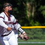 PHOTO BY FOREST WORGUM Montesano pitcher Grace Gooding tossed a six-inning shutout in a 10-0 win over Hoquiam on Monday in Montesano.