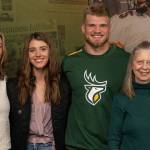 Edmonton Elks
Joel Dublanko poses with family after being drafted with the first pick in the 2024 Canadian Football League.