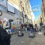 Amy Moyer of Moyer Multi Media LLC.
Rick Moyer, left, films Hall Aflames music video for The Same Gutter. The song is the fifth track on the bands new album Amplifire.