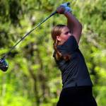 SUBMITTED PHOTO Montesanos Lucy Scott helped the Bulldogs to a 196-209 win over Hoquiam on Thursday at Highland Golf Course in Cosmopolis.