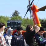 Michael S. Lockett / The Daily World
Ocosta School District students check out a Coast Guard helicopter on Tuesday.