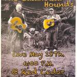 Provided art
The Catahoula Hounds play a wide variety of music. As Bruce Moore, whos standing on the left side of the poster, will attest, they play anywhere from The Rolling Stones to Gordon Lightfoot, and then most anything in between.