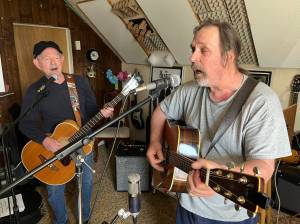 Matthew N. Wells / The Daily World
Bruce Moore, left, and Mark Bowman, right, make up The Catahoula Hounds. The musical duo has been playing for a long time and on Saturday 6 p.m., theyll inject their live energy into Red Cedar Beer Bar  1941 Riverside Ave., in Hoquiam.