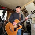Matthew N. Wells / The Daily World
Bruce Moore, who slaps the bass in a rehearsal for The Catahoula Hounds Saturday night show at Red Cedar  1941 Riverside Ave.,  spoke about what he and his bandmate Mark Bowman play, which is a variety of covers of classic songs from world-renowned artists such as The Beatles, The Rolling Stones, Creedence Clearwater Revival, The Band, Gordon Lightfoot, and many, many more.
