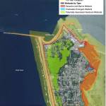 AHBL/Herrera 
A map included in a 2015 Westport shoreline characterization study, commissioned by Washington State Parks, shows in green color interdunal wetlands potentially associated with the shoreline, as defined by the state.