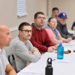 Michael S. Lockett / The Daily World
The McCleary City Council debates an issue on May 22.