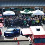 About 100 volunteers took part in the Badges and Brews event hosted by the Aberdeen Starbucks. (Aberdeen Police Department)
