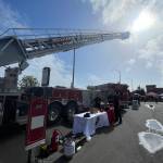 Many local, county and state emergency agencies took part in the Badges and Brews event hosted by the Aberdeen Starbucks. (Michael S. Lockett / The Daily World)