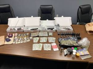Aberdeen Police Department
Four firearms, thousands of dollars in cash, a large amount of marijuana and ammunition was siezed in a suspected DUI stop in Aberdeen last week.