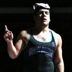 DAILY WORLD FILE PHOTO 
Grays Harbor College wrestler Josh Luna won his weight class at a tournament on March 2 in Hoquiam. The college decided to suspend the mens wrestling and mens golf program on Monday.