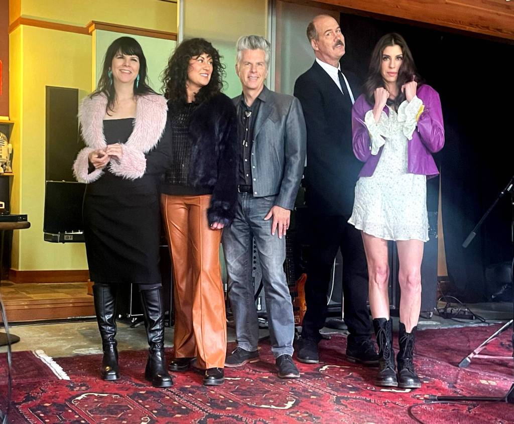 Mark Pickerel
The Bona Fide Band, featuring Krist Novoselic includes a lineup of Kathy Moore on guitar, Jennifer Johnson on vocals, Mark Pickerel on Drums, Novoselic on bass and accordion, and Jillian Raye on vocals. The photo of the band was released to Wil Russoul by Mark Pickerel  formerly The Screaming Trees  and enhanced by Darrell Westmoreland.