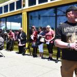 Matthew N. Wells / The Daily World
World Music Day 2023 saw tens of musicians and music enthusiasts arrive on South K Street, pictured, and West Wishkah Street. The musicians played acoustically on the sidewalks. This year however, World Music Day 2024 is going through unbridled growth, according to Wil Russoul, one of the main organizers for the event, which will feature Rock & Roll Hall of Fame musicians, international musicians, and more surprises who are on the way. The event has outgrown its two-street size, as Don Stone will perform at Westport Winery, and other venues throughout Aberdeen will host shows.