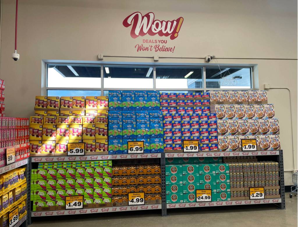 Wow! deals you wont believe is one of the slogans of the Grocery Outlet Bargain Market in Elma.