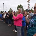 Matthew N. Wells / The Daily World
While there was a well-attended ribbon-cutting ceremony on Thursday morning for the grand opening of the brand new Grocery Outlet in Elma, there were far more people shopping inside the store and navigating the stores large parking lot.The constant stream of customers put a smile on Shannon Browning, who owns the Elma location. She said shes super thankful for her friends, neighbors and other customers who showed up in droves.