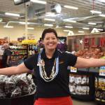 Matthew N. Wells / The Daily World
Shannon Browning, owner of the new Grocery Outlet store in Elma  10 Eagle Dr.,  welcomed hundreds, if not thousands of people to her stores grand opening on Thursday morning. The parking lot, with a count of more than 190 spaces, hosted so many people that some customers chose to park at nearby Starbucks, Arbys and Burger King.
