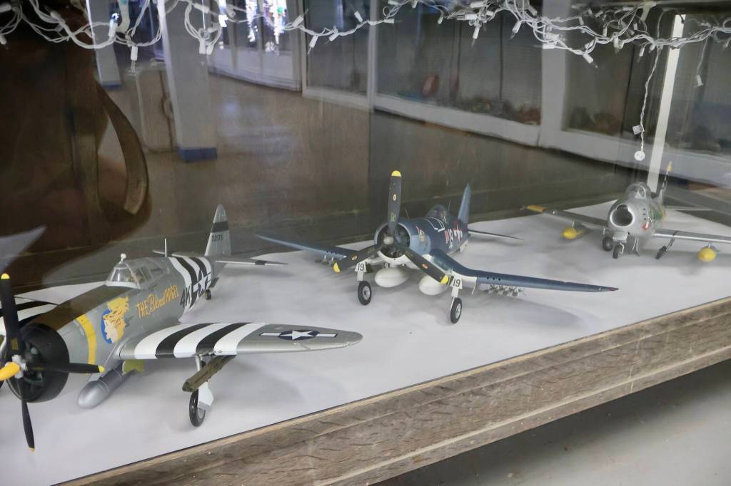 Michael S. Lockett / The Daily World
The F4U Corsair, center, is the finest fighter of World War II.