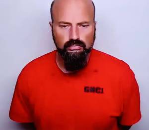 Riley T. Carter appears electronically in court during his arraignment Monday. (Michael S. Lockett / The Daily World)