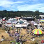 Matthew N. Wells / The Daily World
The Grays Harbor County Fair, which ran from Wednesday through Saturday, saw so many people that workers had to open up another parking lot across the street from the fairs entrance.