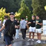 Matthew N. Wells / The Daily World
Parker Gleason has a blast throwing softballs at a target for a dunk tank that held Tariq Woolen, cornerback for the Seattle Seahawks. Gleason even paid the $20, which went to Summit Pacific Medical Center, in order to automatically dunk Woolen. Five Star Dealerships and Woolen teamed up Saturday to raise $870 for the hospital.