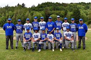 SUBMITTED PHOTO The Elma 14U Pony League team finished its season with a northwest region title and 15-3 record. Pictured are (bottom row, from left): Ryder Lessard, Cruz Vargas, Jordan Lisle, Grahm Rupe, Hunter Lessard, Bryston Crawford. Top row: Head Coach Mike Lisle, Jackson Bucy, Pablo Micah Salvatierra, Gavin Muir, Jace Gustafson, Assistant Coach Zach Rupe, James Modersohn, Troy Rupe, Treycen Sample, Assistant Coach Bryan Crawford.