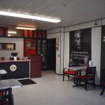 Matthew N. Wells / The Daily World
The interior at Two Gringos BBQ and Grill shows a bit of the personality for co-owners Travis Haney and Steven Eddy. They share a great respect for the great late Anthony Bourdain, the popular chef who wrote and starred in his own series. Eddy loves the quote on the photo of Bourdain: Barbeque may not be the road to world peace, but its a start.