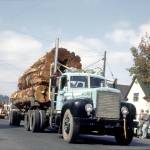 Bob Peterson
Load of cedar on MAC lumber truck in 1965 Loggers Playday Parade.
