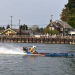Matthew N. Wells / The Daily World
Keson Kramer, seen in the Four Winds canoe, won Saturdays canoe race. His parents, Bina and Tony, were quite proud of their son. Bina said Keson started racing in 2023. Keson comes from a long line of racing, including his dad, uncles and grandfather.