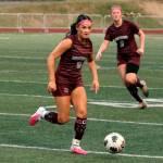 DAILY WORLD FILE PHOTO Montesano senior forward Adda Potts (8) had three goals and an assist in a 9-0 win over Hoquiam on Monday in Montesano.